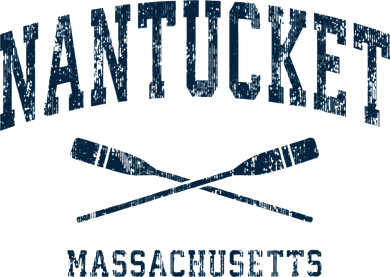 Nantucket Massachusetts Vintage Nautical Paddles Sports Oars Women's T-Shirt