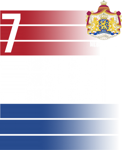Nederland Number 7 Flag Logo Mousepad