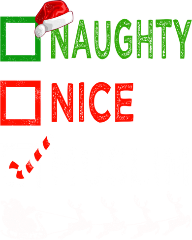 Naughty Nice Muslim Christmas Pajamas Funny Santa Hat Xmas Cool Gift Flexfit Unipanel Trucker Cap