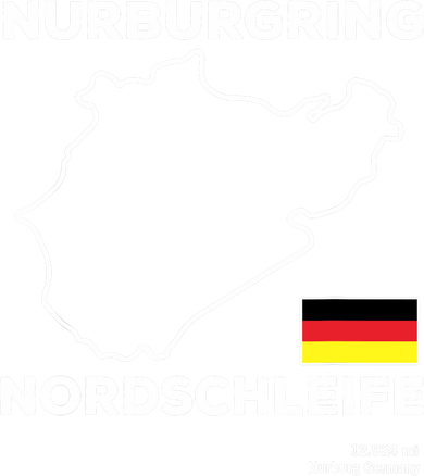 Nurburgring Nordschleife Track Outline Race Fan Funny Quote Button