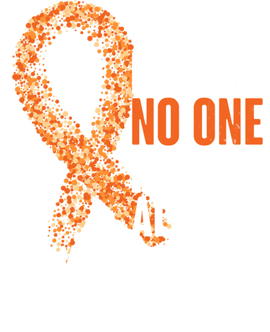 No One Fights Alone Multiple Sclerosis Awareness Coaster