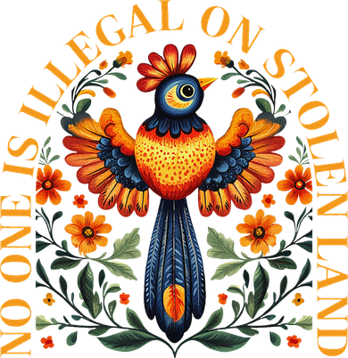 No One Is Illegal On Stolen Land Native Americans Vintage Gift Doggie Tank
