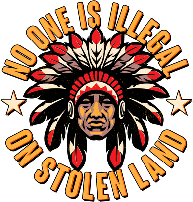 No One is Illegal On Stolen Land Doggie Tank