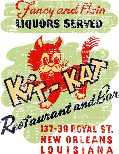 New Orleans Louisiana Restaurant Bar Vintage Advertising Long Sleeve Shirt