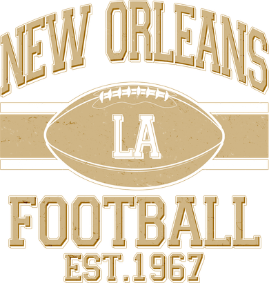 New Orleans LA Football Vintage Sports Logo Toddler T-Shirt
