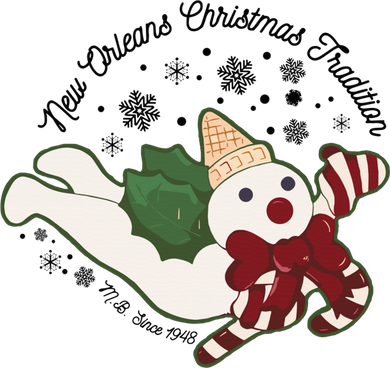 New Orleans Mr Bingle Christmas Tradition Snowmen Christmas Long Sleeve Shirt