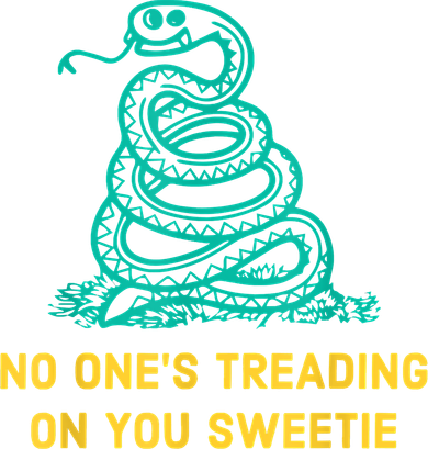 No One's Treading On You Sweetie Snake Women's Hoodie