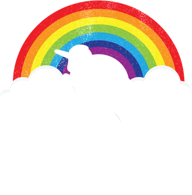 Unicorns Are Born In November Rainbow Retro Golf Towel