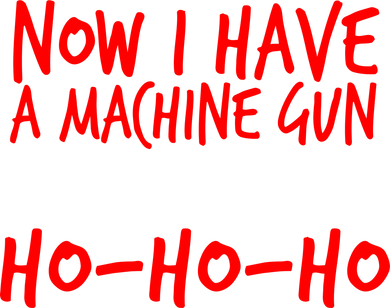 Xmas Now I Have a Machine Gun HO-HO-HO Christmas Women's Tank Top