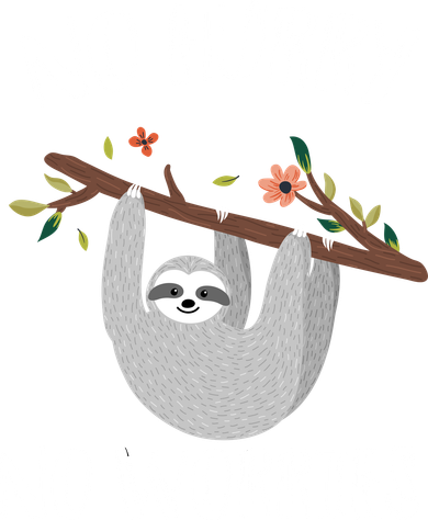 No Hurry No Worries Lazy Sloth Backpack