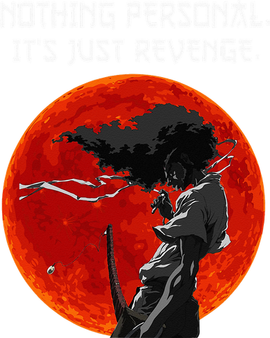 Nothing Personal Its Just Retaliate Humor Afro Samurai Golf Towel