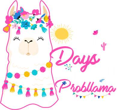No Probllama 100 Days Of School Mousepad