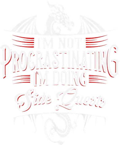 Not Procrastinating Side Quests Funny RPG Gamer Dragons  Women's Tank Top