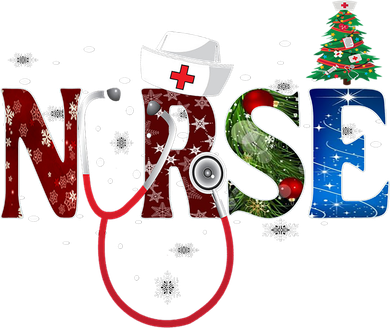 Nurse Stethoscope Christmas Tree Decor Gift Women's Hoodie