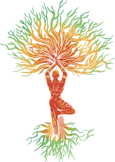 Nature Tree Of Life Yoga Colorful Backpack