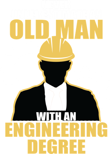 Never Underestimate An Old Man With An Engineering Degree Kids Sweatshirt