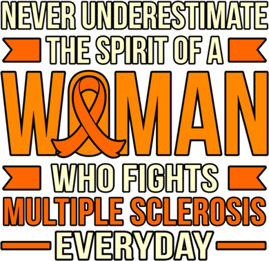 Never Underestimate Multiple Sclerosis Awareness Graphic Gift Kids T-Shirt