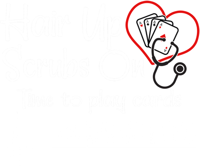 Hair Up Scrubs On Time to Play Cards Mousepad
