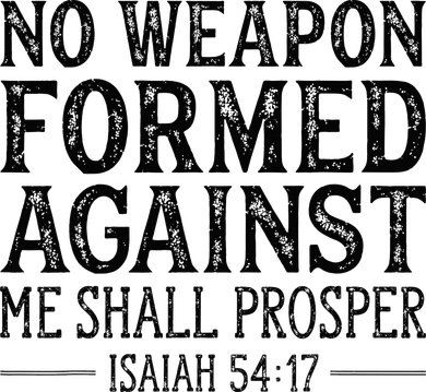 No Weapon Formed Against Me Shall Prosper Christian Baby Bodysuit