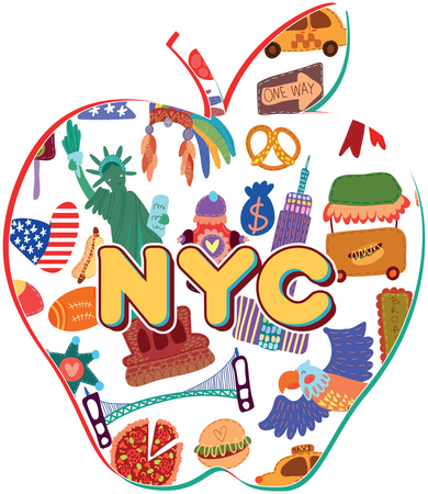 NYC Apple Doodle Coaster
