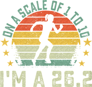 On A Scale Of 1 To 10 Im A 26.2 Marathons Finisher Running Mousepad