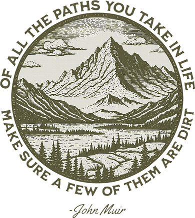 Of All The Paths You Take In Life John Muir Quote Button
