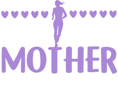 One Bad Mother Track Field Running Mom Marathon Runner Mama Gift Coaster