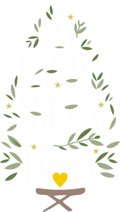 Adore Him Baby Jesus Christmas Toddler T-Shirt