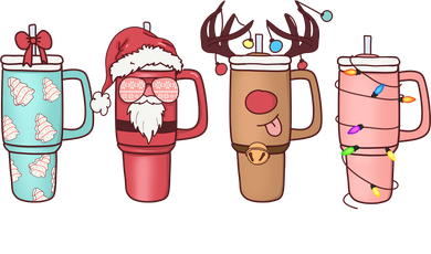 Obsessive Cup Disorder Cute Christmas Funny Kids T-Shirt