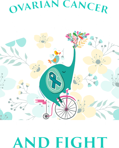 Ovarian Cancer Is A Journey Elephant Kids Hoodie
