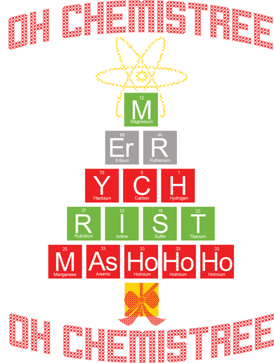 Oh Chemist Tree Funny Christmas Baby Bodysuit