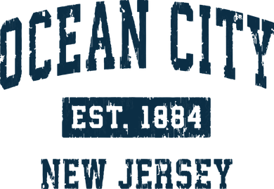 Ocean City New Jersey Nj Vintage Sports Design Print Apron