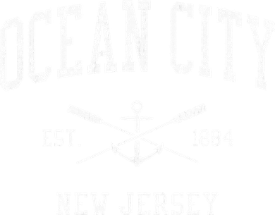 Ocean City Nj Vintage Crossed Oars & Boat Anchor Sports Coaster