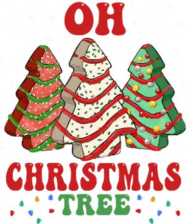 Oh Christmas Tree Cakes Debbie Funny Christmas Women's T-Shirt