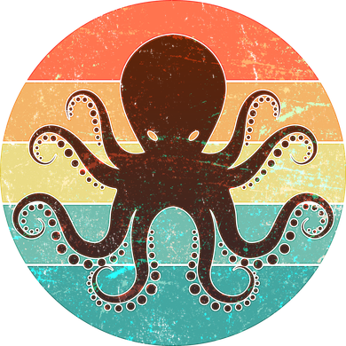 Retro Octopus Kraken  Women's Tank Top