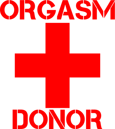 Orgasm Donor Red Imprint Mousepad