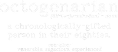 Octogenarian Definition 80 Years Old 80th Birthday Gift Women's Sweatshirt