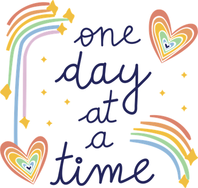 One Day At A Time Rainbow Toddler T-Shirt