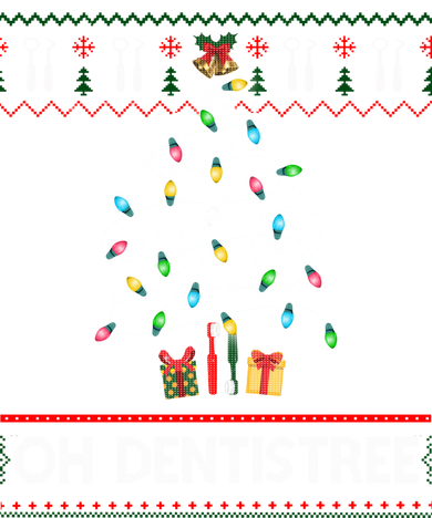 Oh Dentistree Dentist Christmas Ugly Xmas Sweater Gift Doggie Tank