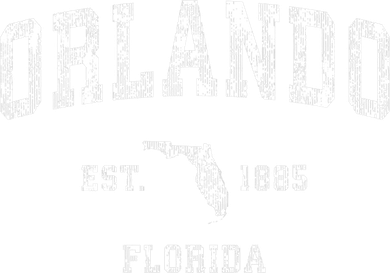 Orlando Florida FL Vintage Design Polo