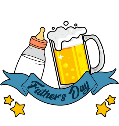 Our First Father's Day Together Baby Bottle Beer Mug Apron