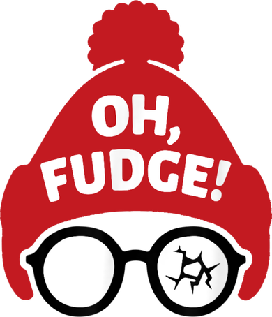 Oh Fudge Santa Hat Christmas Story Family Christmas Button