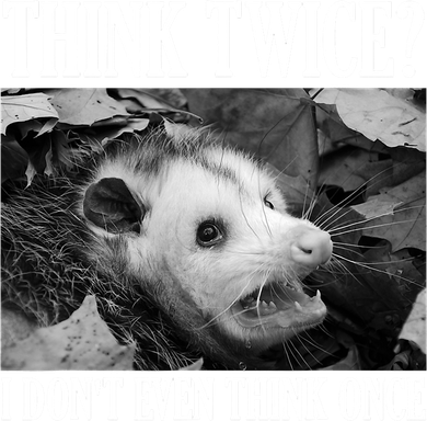 Opossum Funny Think Twice I Don't Even Think Once Possum Toddler Long Sleeve