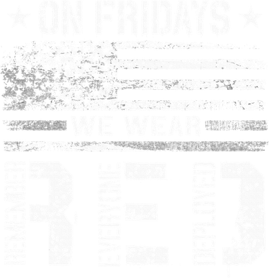 On Friday We Wear Red American Flag Military Supportive Coaster