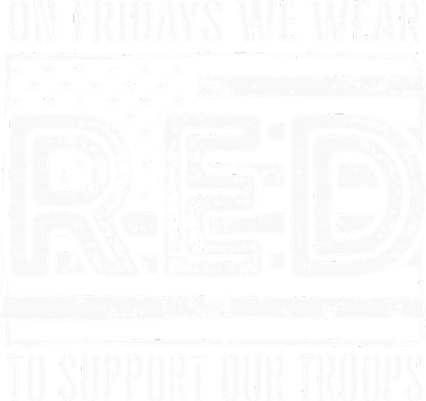 On Fridays We Wear Red To Support Our Troops Red Friday Coaster