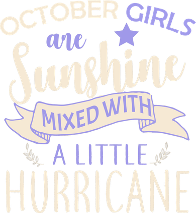 October Girls Are Sunshine Mixed With Hurricane Women's Tank Top