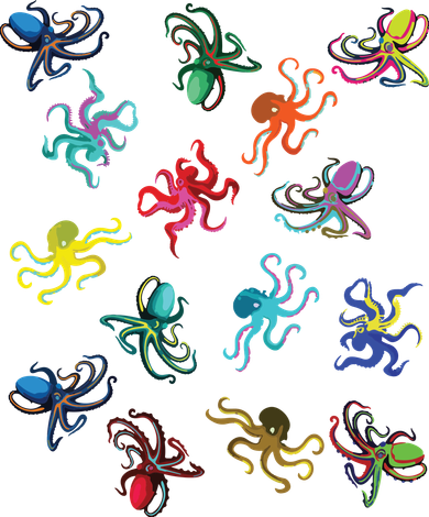 Octopus Gift Tee Octopus Tee Coaster