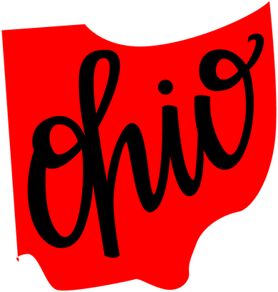 Ohio Outline State Button