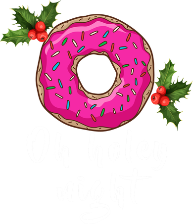 Oh Holey Night Donut Toddler Hoodie