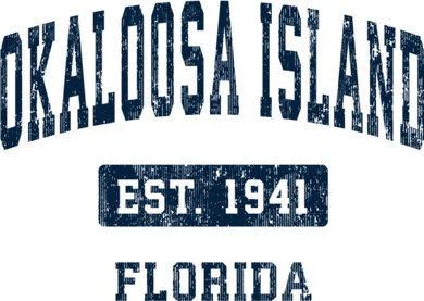 Okaloosa Island Florida Fl Vintage Sports Established Women's Dry Zone Grid Polo